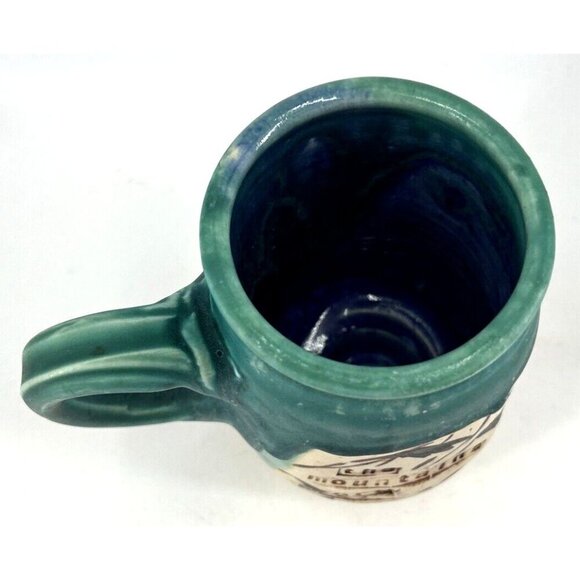 AlexApland Studio Art Pottery Mug The Mountains are calling, I must go 6" Tall - Picture 5 of 7